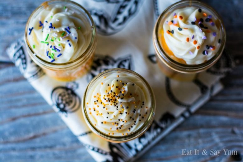 TieDye Candy Corn Cakes in a Jar Cute Girls Hairstyles
