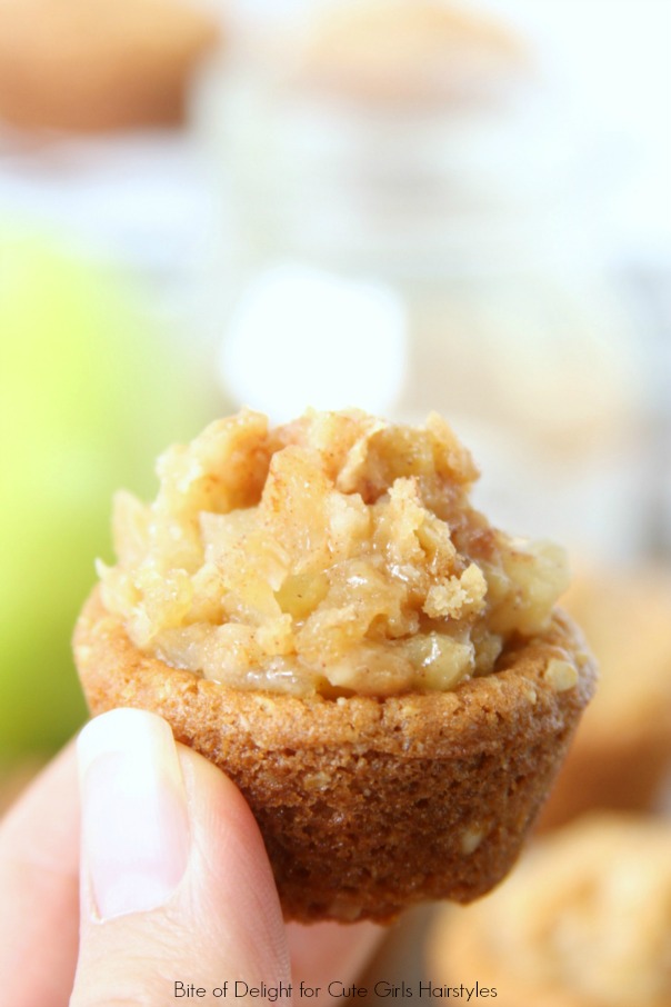 Apple Crisp Cookie Cups | Fall Treat | Recipe
