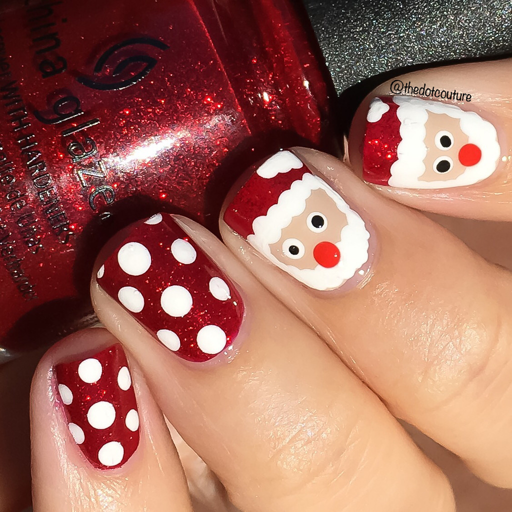 Prairie Beauty: CHRISTMAS NAIL ART: Cute Snowy Little Christmas Dudes Nails