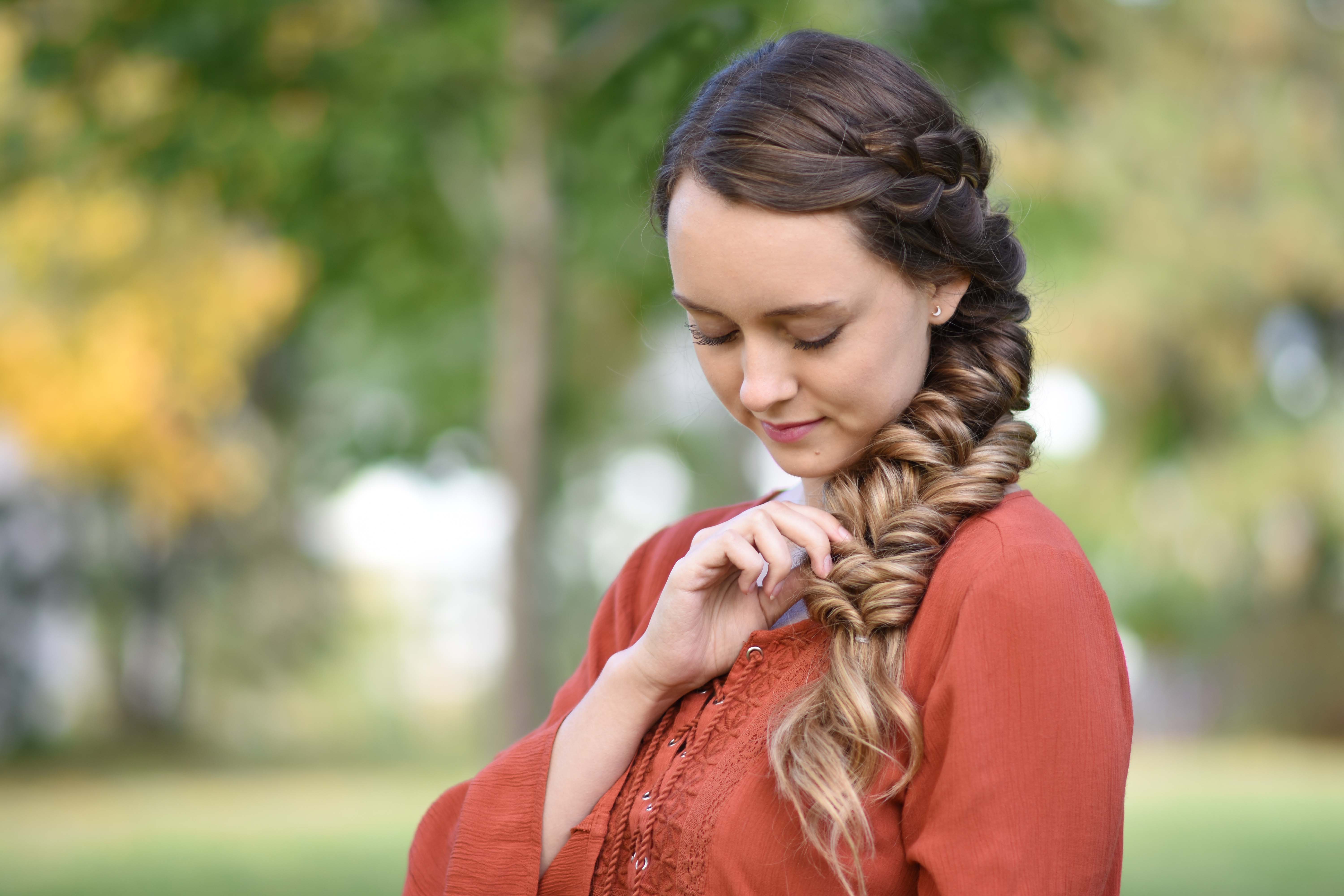 Side Elastic Braid - Cute Girls Hairstyles