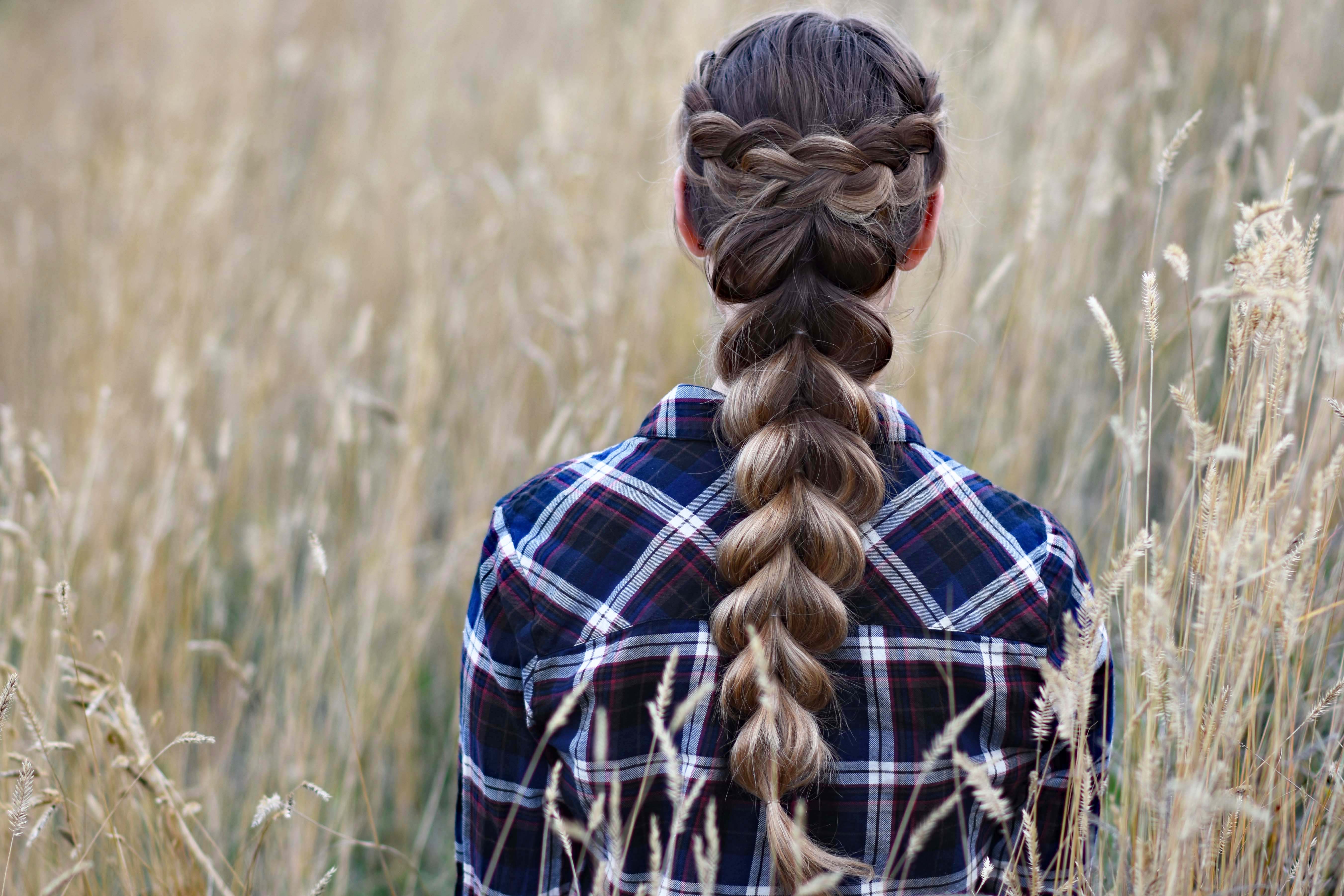 Wrapped Pull-Thru Braid - Cute Girls Hairstyles Wrapped Pull-Thru Braid - Cute Girls Hairstyles