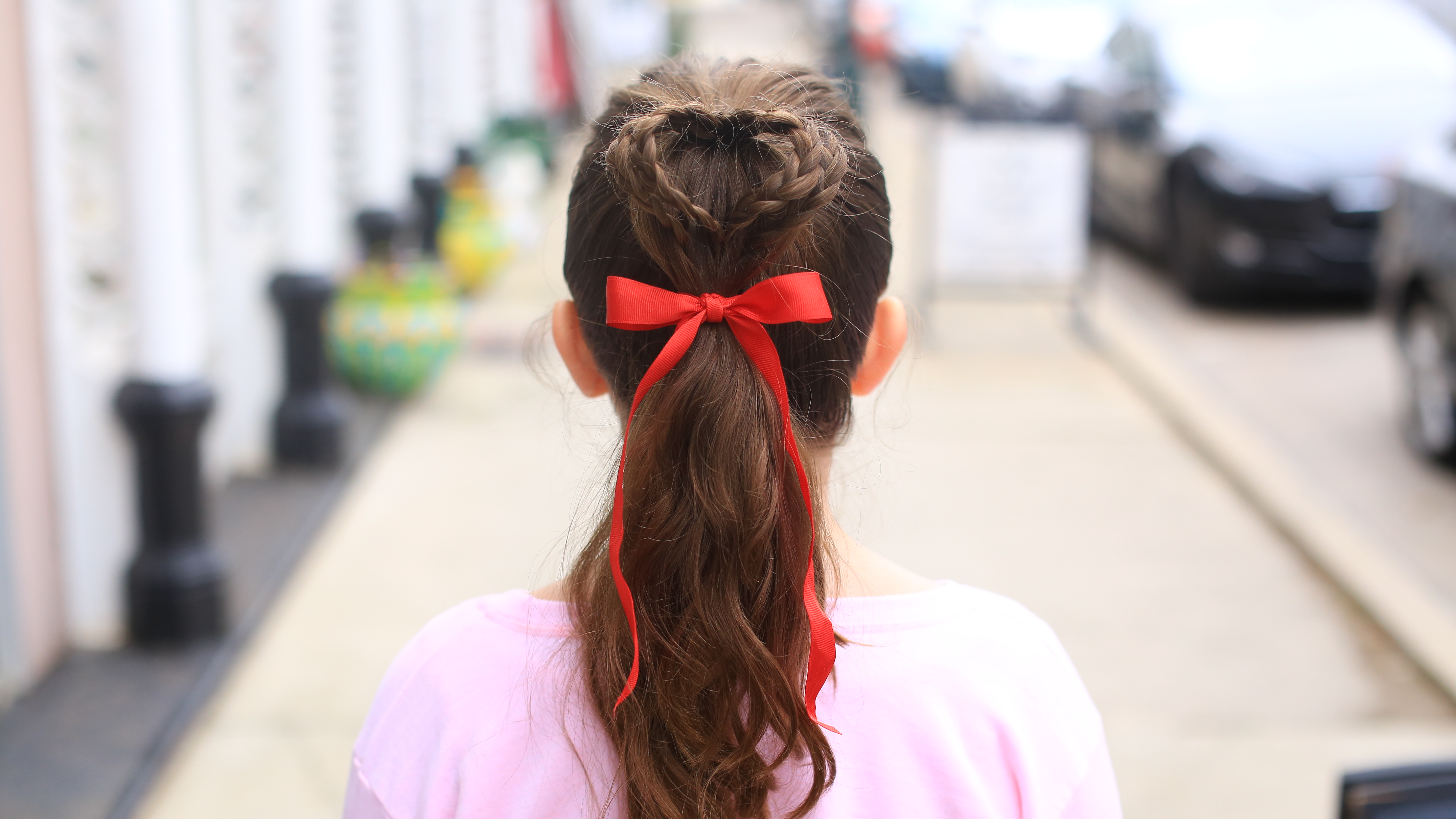 Hot Pink Cheap Cute Preppy Double Ponytail Hair