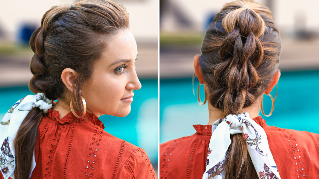 3-Strand Pull-Thru Braid | DIY Easy Hairstyles - Cute Girls Hairstyles