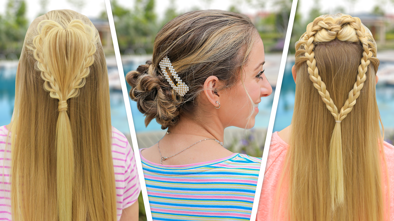 Easy Valentine’s Day Hairstyles | DIY Hairstyles - Cute Girls Hairstyles