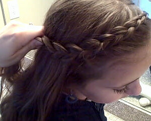 Side view of the Reverse French Front | Dutch Braids