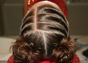 Top view of the Triple Twists into Twisty Buns